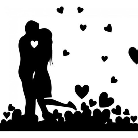 Rienda Libre Graphics - Decomural Love Heart Romance Ws-32850