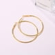 thumbnail image 5 of Cocadant - Juego de 3 pares de aros grandes de acero inoxidable chapados en oro de 14 quilates y plata rosa para mujeres y niñas con orejas sensibles (juego de 3 colores), 5 of 7