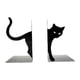 thumbnail image 5 of Sujetalibros De Gato, Escultura De Gato Negro, Soporte De Libros De Metal Para El Escritorio Del Hogar, Sala De Estar B, 5 of 5