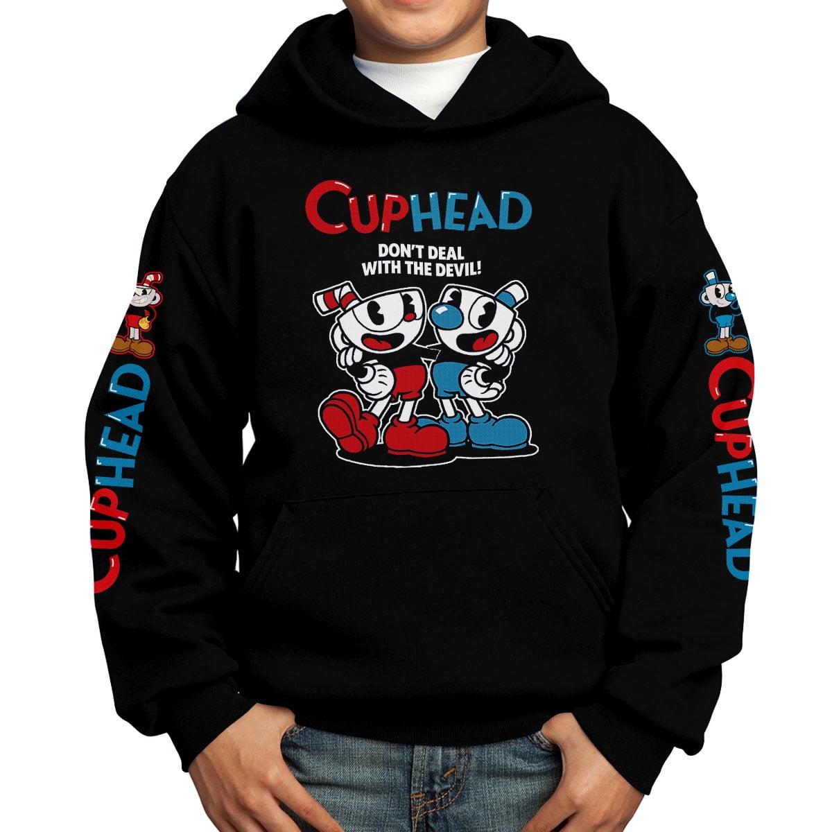 Bagustore - Polerón Estampado Cuphead Clasico