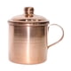 thumbnail image 2 of Taza de té de cobre, taza de té de cobre puro, portátil, espesada, fácil de limpiar, con asa de tapa, taza de cobre para el hogar, oficina, sala de té, 2 of 5