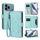 thumbnail image 1 of Funda Cartera Mariposa para [iPhone 18 Pro Max] con Soporte y Cremallera Verde menta, 1 of 6