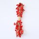 thumbnail image 1 of Xiao Hua Enredadera de Cuerda de Cáñamo con Cinta de Hojas Rojas y Hojas Artificiales, Adecuada para Fiesta, Decoración Temática de la Jungla y Manualidades de Coronas de Flores DIY, 0.59 inches *, 1 of 4