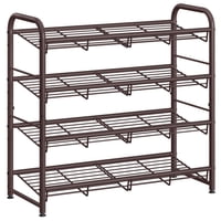 Zapatero Songmics De 4 Niveles Para 16 Pares De Zapatos, Metal Bronce