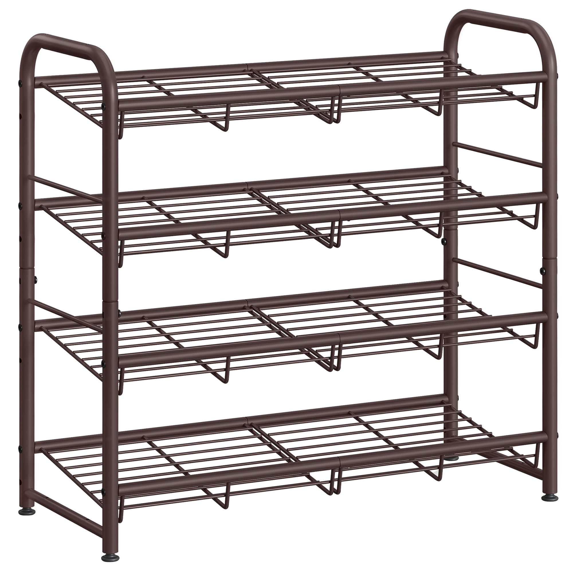 Zapatero Songmics De 4 Niveles Para 16 Pares De Zapatos, Metal Bronce