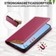 thumbnail image 2 of Funda Tipo Cartera de Cuero Sintético para Samsung Galaxy S23 Ultra Bloqueo RFID, con Ranuras para Tarjetas y Bolsillo para Efectivo, Cierre Magnético Fuerte Rojo, 2 of 6