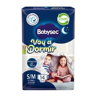 Pañales Voy A Dormir Talla S-M 14 Un 14 Un Babysec