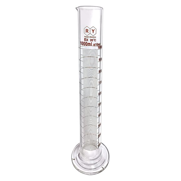 Cilindro Graduado de Vidrio 1000 ml Ronyes Lifescience