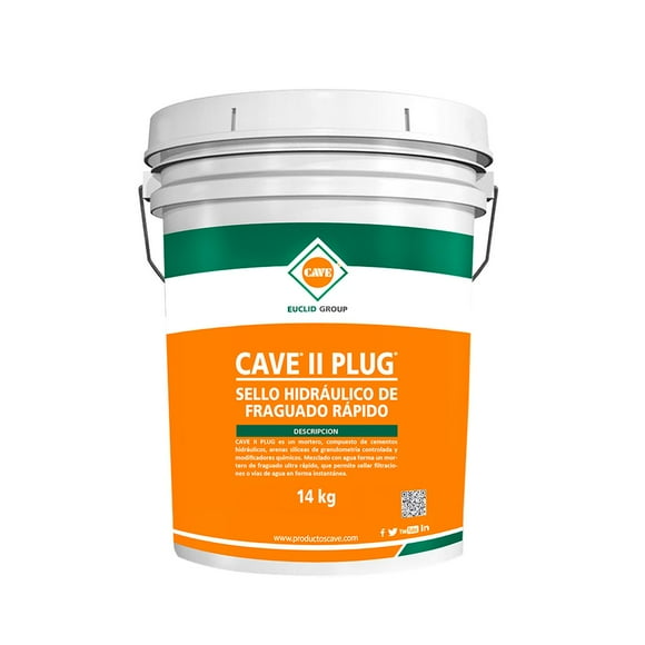 Cave ii plug - Sello hidraulico Tineta 14 kg gris