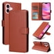 thumbnail image 2 of Funda Cartera para iPhone 16 con Tarjetero, Soporte y Cordón - Protección Marrón, 2 of 6