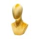 thumbnail image 4 of Soporte De Exhibición De Pelucas Modelo De Cabeza De Maniquí Versátil Para Sombreros Diadema Auriculares Amarillo, 4 of 5