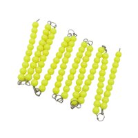 Magideal - Cadenas De Cuentas Montessori Para Niños, Materiales Matemáticos, Cuentas, Juguetes De Laberinto, Reconocimiento De Color, Juguete De Aprendizaje De Amarillo