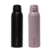 Lhotse - Botella Térmica Acero Inox 3 Tapas Hydrocore 1Lt Set X2