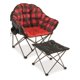 thumbnail image 3 of Silla de camping, reposapiés, guía, equipo, plegable, portátil, negro, 3 of 7