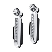 Magideal - 2 Luces Led Eólicas Para Coche, Luz Diurna, Universales, Abs, Luz Antiniebla Auxiliar Para Bicicleta, Camión, Vehículo Eléctrico. Blanco