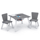 thumbnail image 4 of Set juego de mesa y organizador infantil 6 contenedores Gris/Blanco con almacenaje Delta Children, 4 of 5