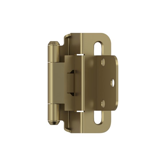 Bisagra para gabinete Amerock BPR7565BBZ, empotrada de 10 mm, cierre automático, 1 par