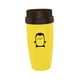 thumbnail image 1 of Taza Giratoria Sin Tapa Portátil Con Taza De Café Aislada Con Pajita De Acero Inoxidable Pingüino Amarillo, 1 of 3