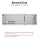 thumbnail image 3 of Caja de Conexiones Impermeable IP67 LeMotech Caja de Proyecto de Plástico ABS a Prueba de Polvo Caja Eléctrica para Exterior Caja para Electrónica DIY Gris 25x8x8.5 cm, 3 of 8