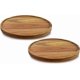 thumbnail image 1 of Organizador Lazy Susan AUAM de madera de acacia, 30 cm, paquete de 2, 1 of 6