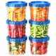 thumbnail image 1 of Contenedores de almacenamiento para congelador BiuLeon, paquete de 6 unidades, 700 ml, parte superior torcida, 1 of 8