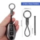thumbnail image 2 of Llavero para coche Uxcell, llavero desmontable universal anti-pérdida con hebilla de metal y correa de 1.5 pulgadas para hombres y mujeres (Gris oscuro, paquete de 2), 2 of 6