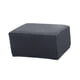 thumbnail image 4 of Jacquard Storage Otomana cubierta reposapiés Slipcover Protector gris, 4 of 5