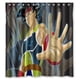thumbnail image 1 of Cortina de ducha de Dragon Ball Goku, juego de cortina de baño con ganchos, tamaño 66 x 72 pulgadas, 1 of 3