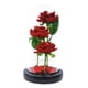 thumbnail image 1 of Regalos de flor de Navidad para las mujeres, la belleza y la bestia rosa en cúpula de plástico con modo de 2 luces, encender el regalo romántico del aniversario de la rosa para ella, regalos, 1 of 3