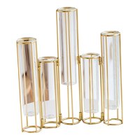 Magideal - Jarrón De Flores Con Bisagras, Jarrón De , Jarrones De Plantas Con Bisagras, Jarrón De Terrario De Exhibición, Jarrón De Vidrio Plegable