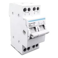 Genérica - Selector Conmutador 1-0-2 Mts 63A 220V 2P Riel Din Solar
