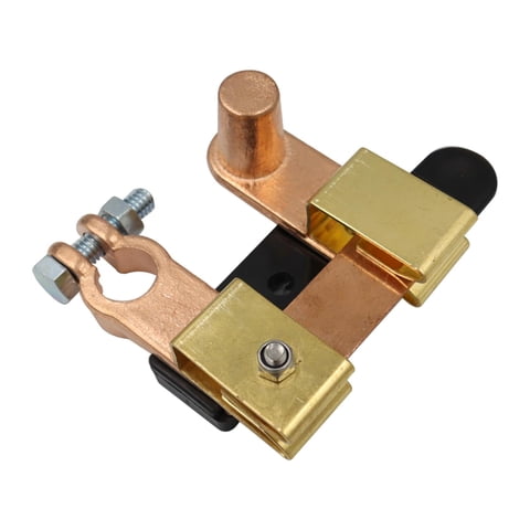 Magideal - Interruptor De Desconexión De Batería Principal, Tipo Cuchillo, Protección De Sistemas Eléctricos, Parte Cónica De 0,59-0,66 Pulgadas, Latón