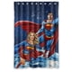 thumbnail image 1 of Consigue el último juego de cortina de ducha de baño Superman con ganchos de 48 x 72 pulgadas., 1 of 3