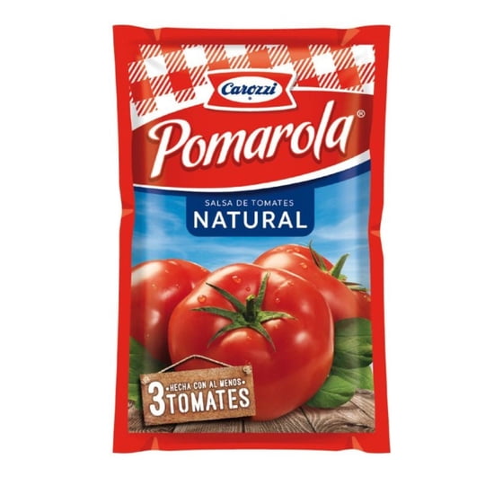 Salsa De Tomate Natural Bolsa 200 g Pomarola