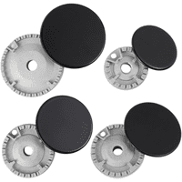 Crusec - Juego 4 Quemadores Y Tapas De Cocina A Gas