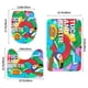 thumbnail image 3 of Tuca y Bertie Juego de 3 alfombras de baño de coral fleece: tapete de baño + alfombra de inodoro en forma de U + funda de tapa de inodoro en forma de O, 3 of 6
