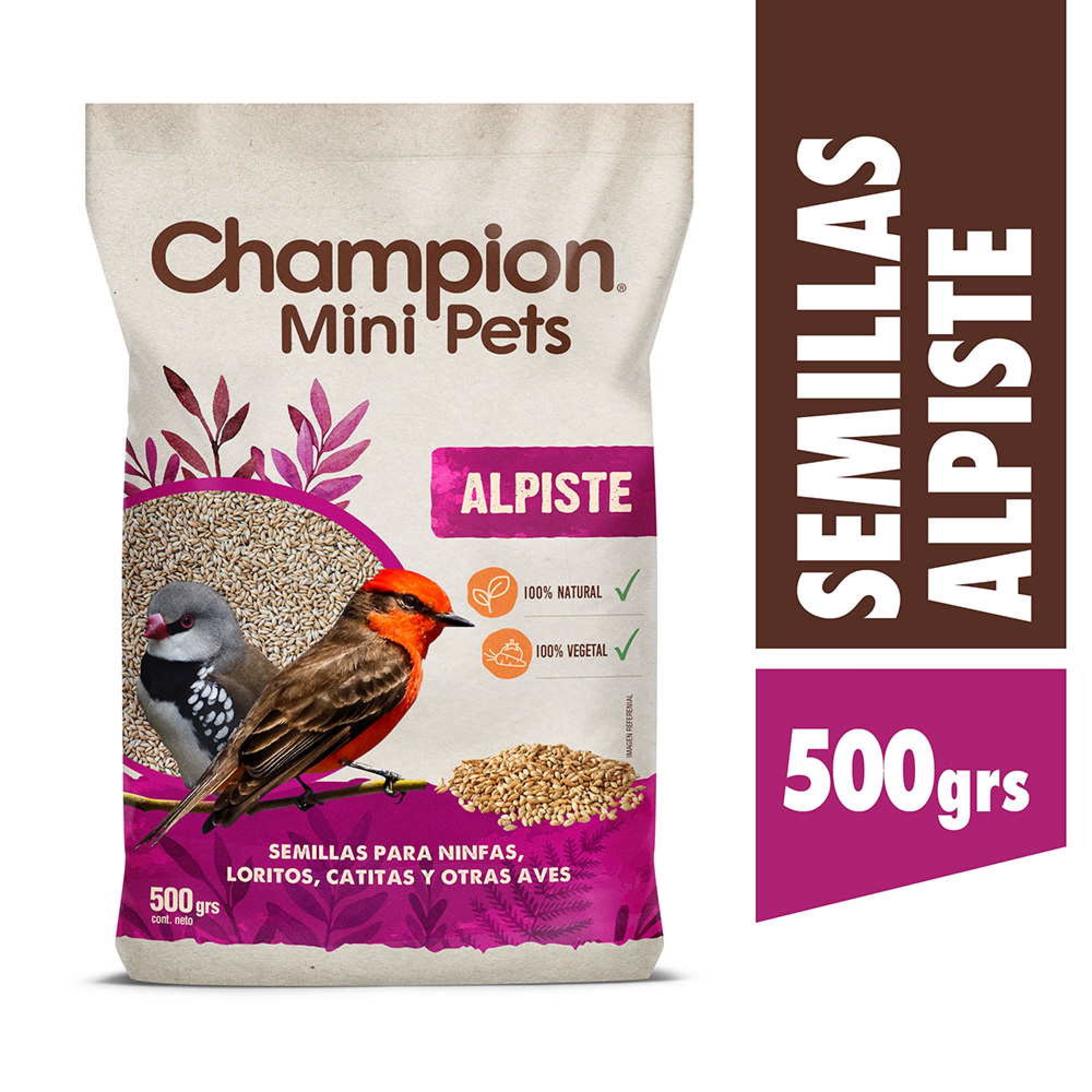 Alimento Alpiste Bolsa 500 g Mini Pets