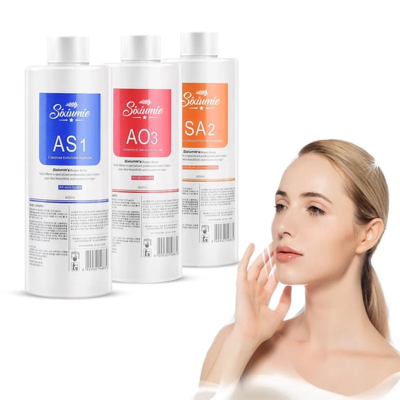 Solución Exfoliante Aqua As1 Sa2 Ao3 400 Ml (juego De 3)