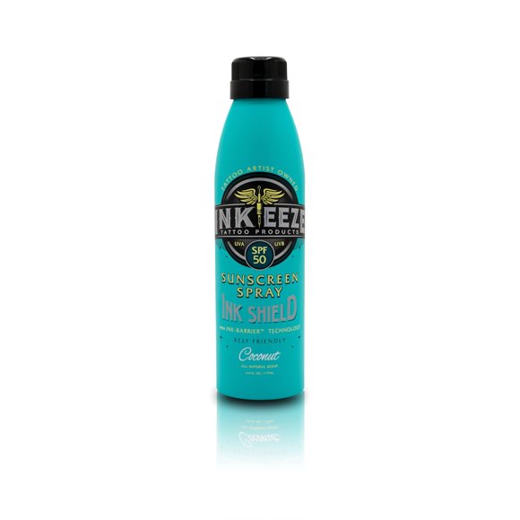 Spray protector solar INK-EEZE Tattoo SPF 50 UVA/UVB 177 ml Vegan