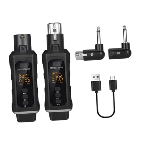 Bothyi - Transmisor Y Receptor De Audio De 48 V Para Mezclador De Audio, Amplificador De Guitarra Inalámbrico Con 1 Transmisor