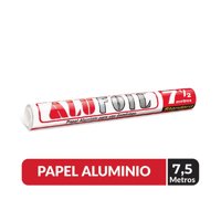 Papel Aluminio7,5 Metros Sin Corte 7,5 Metros Alufoil
