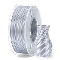 Filamento Para Impresora 3D Elegoo Silk Pla, 1,75 Mm, Gris Plateado, 1 Kg