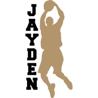 Rienda Libre Graphics - Decomural Custom Name Basketball Player Ws-51263