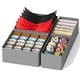 thumbnail image 1 of Organizador de cajones SpaceAid, paquete de 4, tocador para ropa interior, gris, 1 of 3