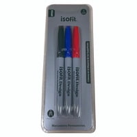 Marcador Permanente Negro-Azul-Rojo Isofit