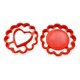 thumbnail image 1 of Cortador de galletas corazón en flor, 1 of 3