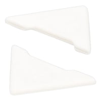 Magideal - 2 Uds., Cubierta De Esquina De Puerta De Coche, Protectores De Esquina De Ángulo De 90 Grados, Cubierta Protectora De Silicona Antiarañazos, Protector Blanco