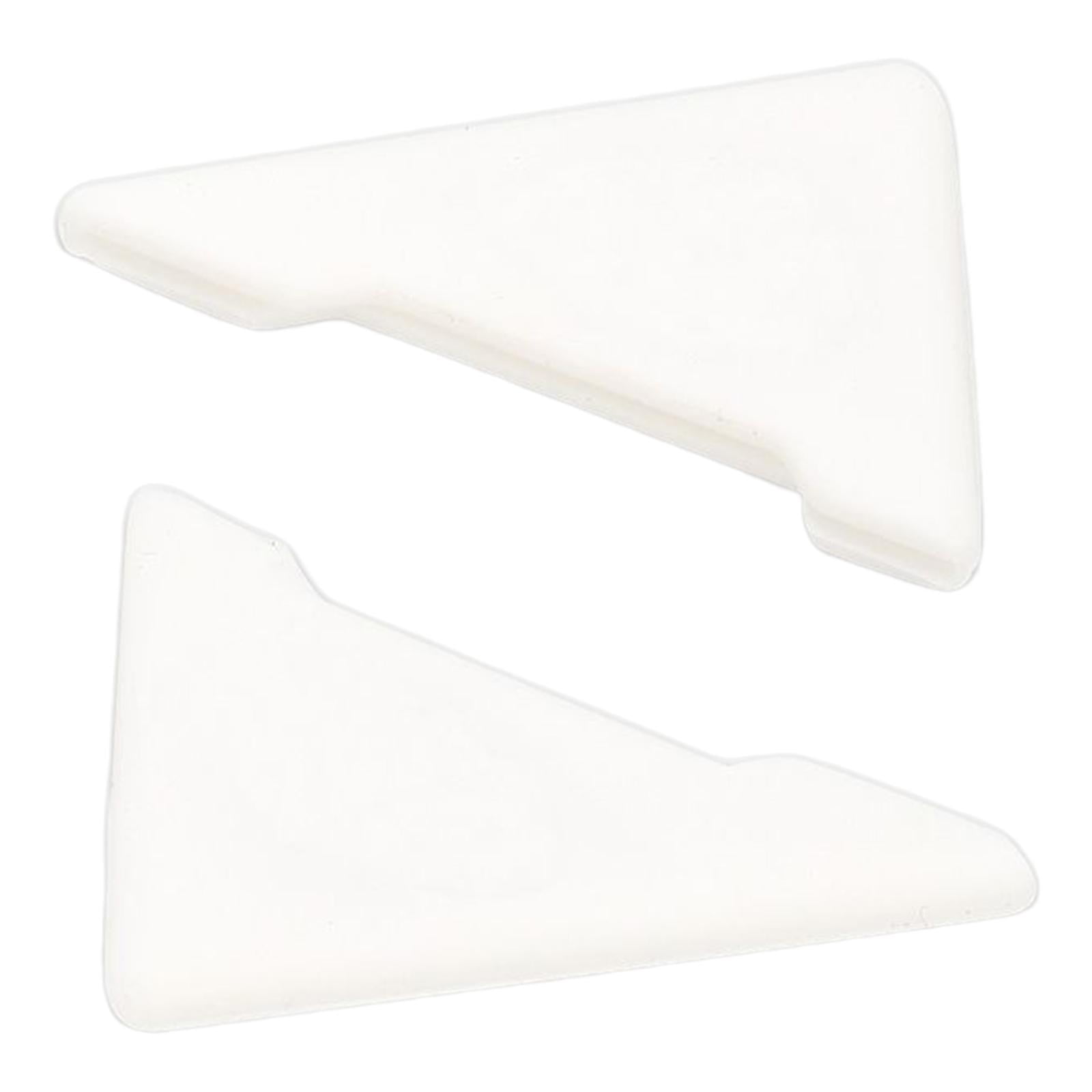 Magideal - 2 Uds., Cubierta De Esquina De Puerta De Coche, Protectores De Esquina De Ángulo De 90 Grados, Cubierta Protectora De Silicona Antiarañazos, Protector Blanco
