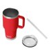 thumbnail image 3 of Taza YETI Rambler de 1 litro con pajita 2.0 con aislamiento al vacío Rescue Red, 3 of 9