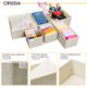 thumbnail image 4 of Organizador de cajones Criusia 6 piezas plegable color beige, 4 of 9
